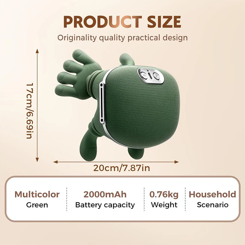 Wireless Real-Hand Neck Massager – Portable Deep Tissue Relief