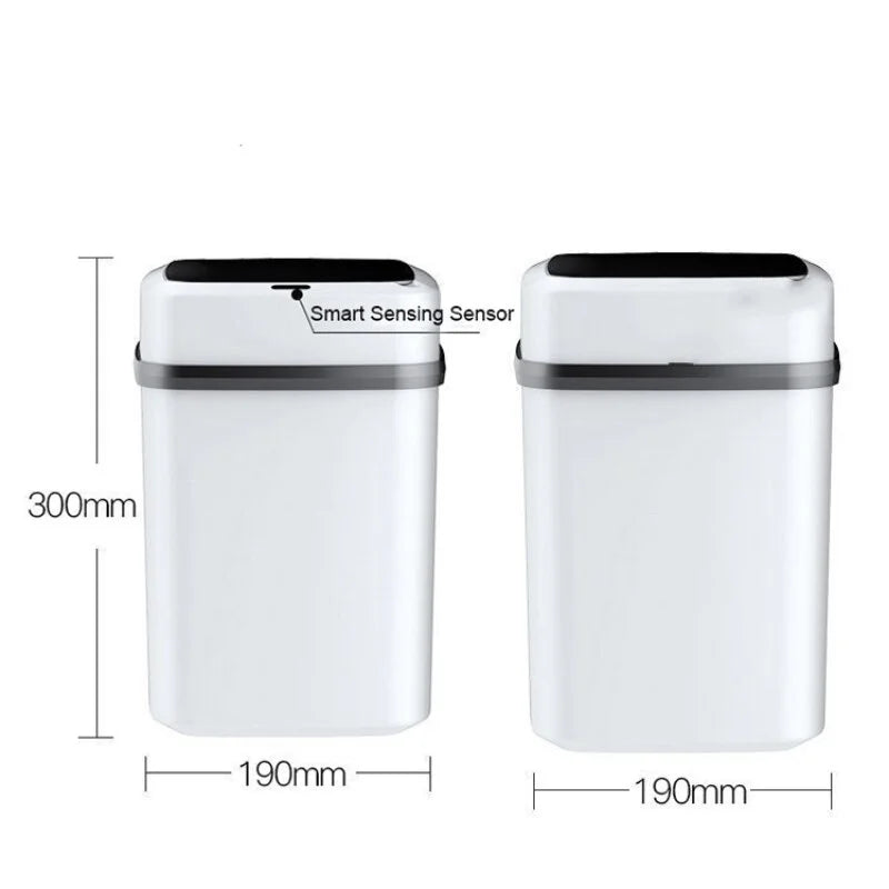 13L Smart Touch Bathroom & Kitchen Trash Bin