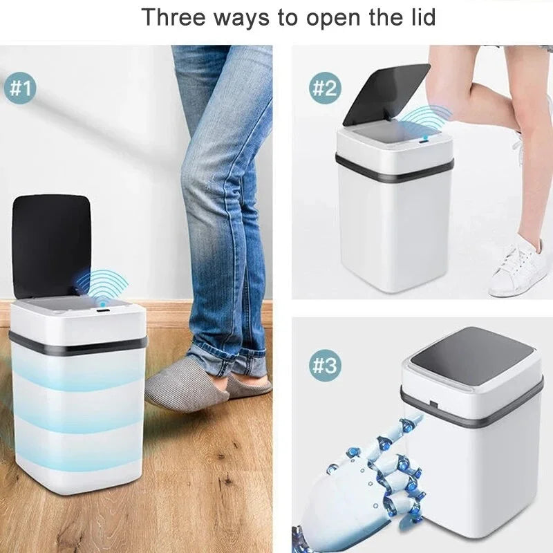 13L Smart Touch Bathroom & Kitchen Trash Bin